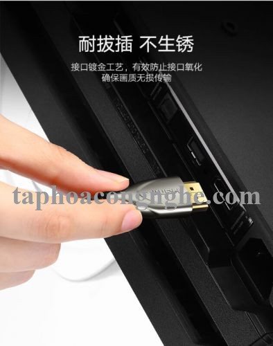 Ugreen 50114 15M màu Đen Cáp tín hiệu HDMI chuẩn 2.0 dây bọc lưới đầu hợp kim cao cấp HD131 30050114